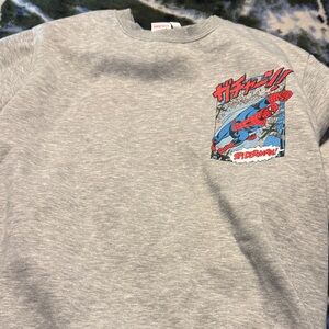 Gray Spider-Man Graphic Sweatshirt